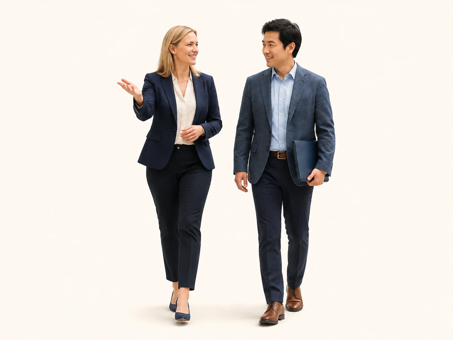 An adviser walking through admission choices with an applicant