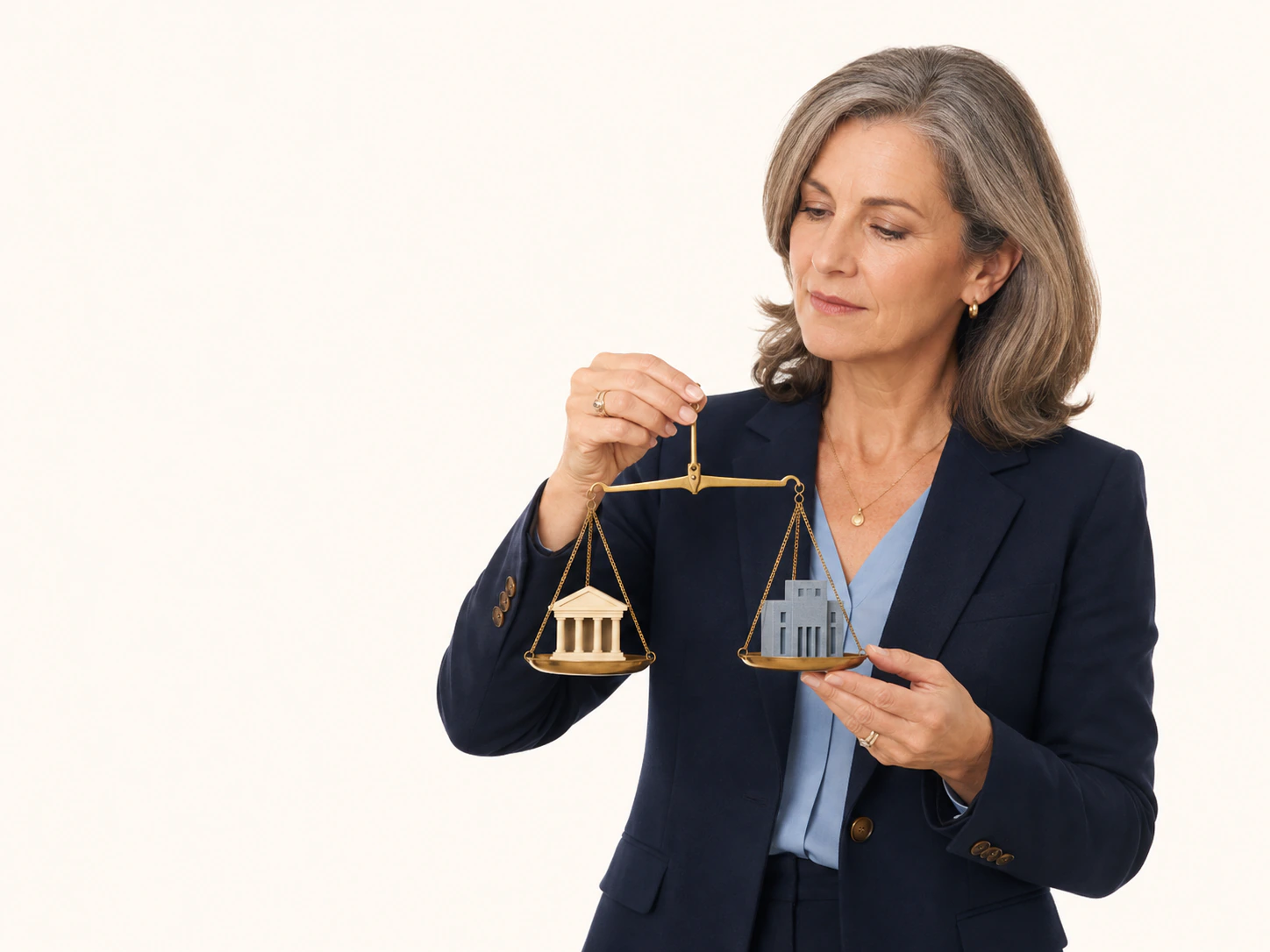 A professional weighing institutional choices